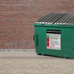 Photo of a green dumpster