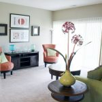 Another view of the living room and patio