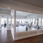 Our newly remodeled fitness room overlooks the pool and lake.